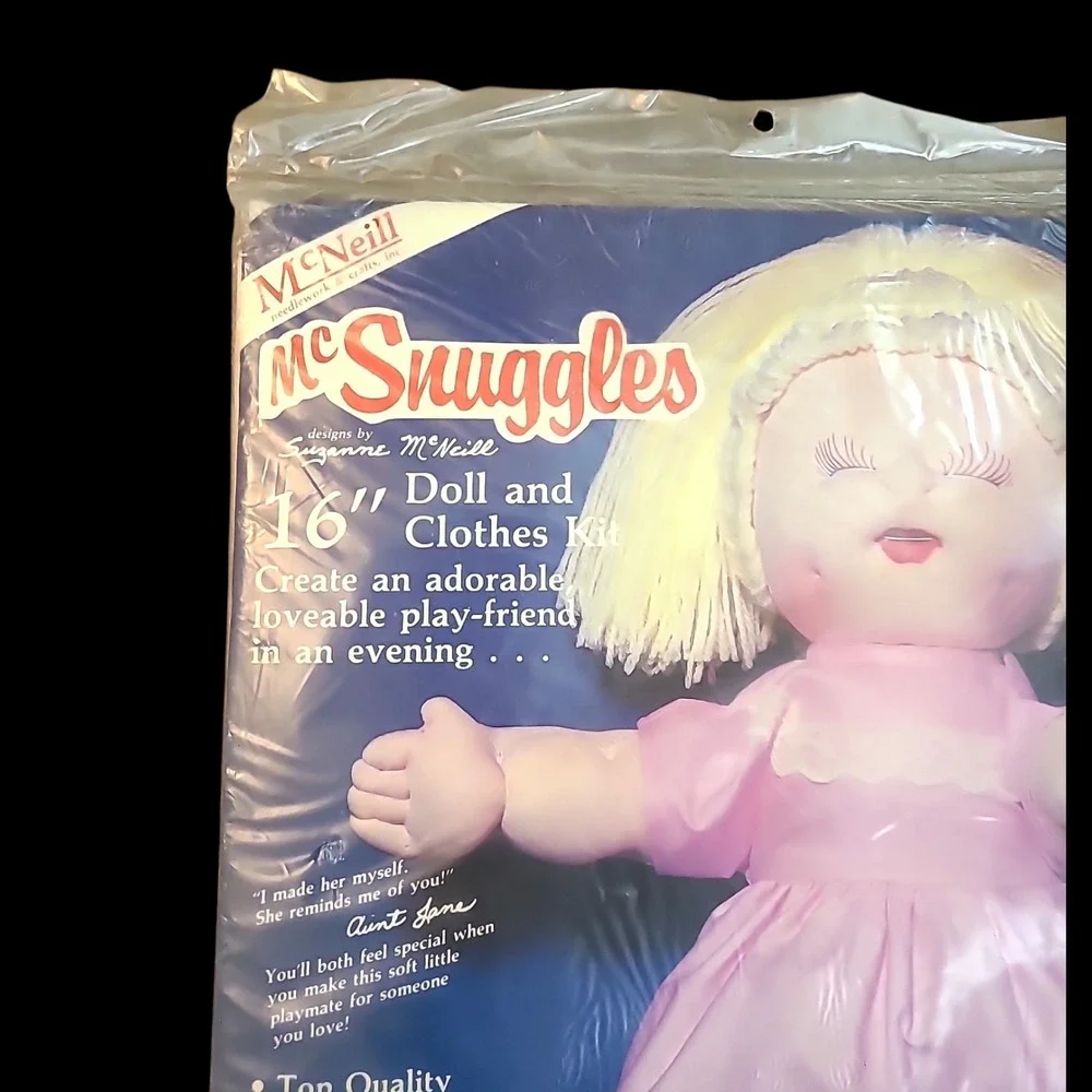 Vintage 1984 McNeill McSnuggles Sleepy Sally 16in Doll Kit NOS Sealed‎